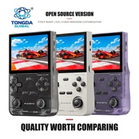 Console de jeu d'arcade miniature K36, écran 3,5 pouces, open source, 128 Go, plus de 22 000 jeux, console de jeu vidéo rétro classique, logo de démarrage personnalisé