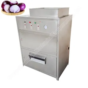 Automated carrot potato onion dry peeled silverskin in brine machine for peeling onions