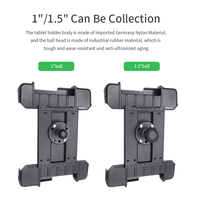 VINmounts FZ-G1 için 15 cm Yuvarlak Tabanlı, 10"-11" Dayanıklı Tabletler için Plastik Ayarlanabilir Tablet Tutucu VIN-PBJ-011