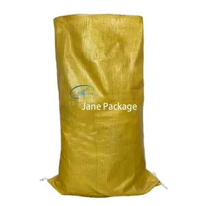 Hochwertige gelbe Rohstoffe pp gewebter Verpackungs beutel 50kg Kartoffel beutel