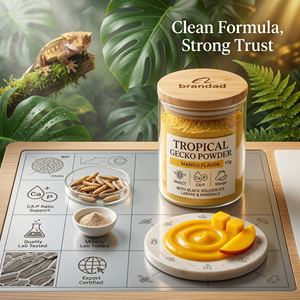 Puré <span class=keywords><strong>de</strong></span> Insectos en Polvo para Reptiles, Sabor a Frutas, Fórmula Personalizada, Marca Privada OEM, MOQ Bajo, Directo <span class=keywords><strong>de</strong></span> Fábrica - Product Image 3