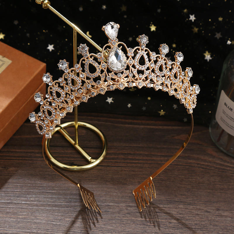 Updo Tiara Luxury Crystal Bridal Headdress