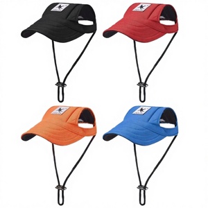 Casquette de baseball réglable pour chien, écologique, en tissu uni, style sportif, accessoires mignons pour animaux de compagnie <span class=keywords><strong>HELLOMOON</strong></span> pour chiens de petite/moyenne taille - Product Image 4