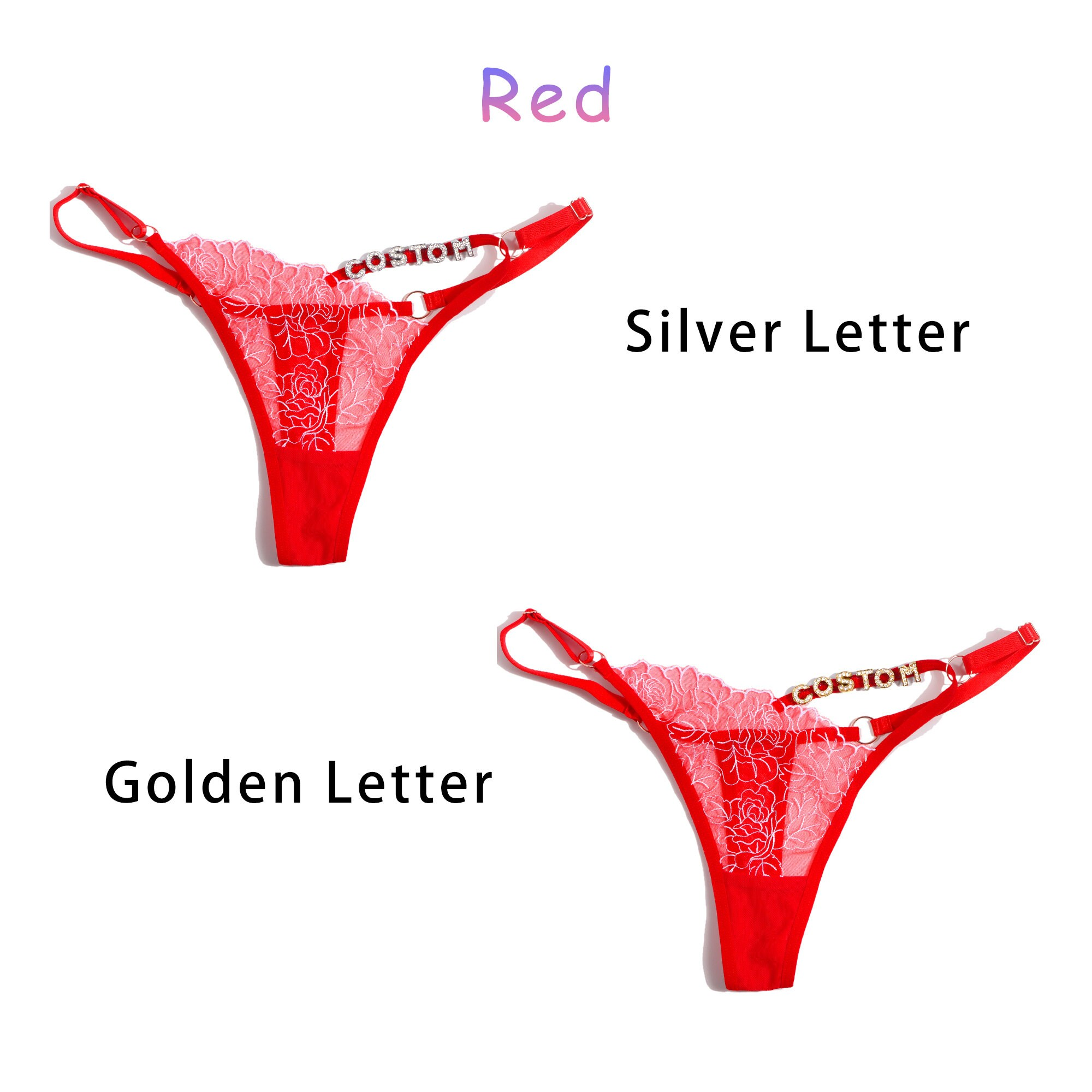 Red with letter