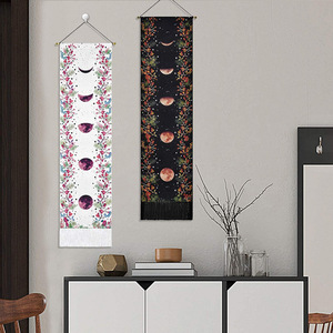 Bohème Lune Phase Tissé Vertical <span class=keywords><strong>Tapisserie</strong></span> Tissu Couverture Jacquard Tenture Murale Pour Chambre Esthétique - Product Image 1