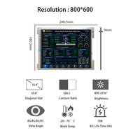 Kyocera 10,4 Zoll 800*600 LCD-Display TCG104SVLQAPNN-AN20-S Automatisches Rohrschweißsteuerungspanel 10,4 Zoll LCD-Module