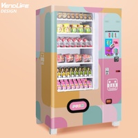 Negozio al dettaglio senza equipaggio Combo snack e bevande energetiche distributore automatico chiosco per la Germania CE certificata con funzione SDK