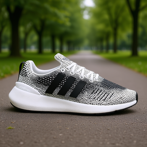 Adidas Swift Run 22, Zapatillas de Running para Hombre, Talla 10, Blancas y Negras, Malla Transpirable, Suela EVA, Estilo Deportivo Casual para Todas las Temporadas - Product Image 2