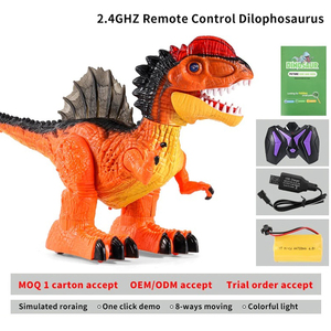 360 Rotación Stunt Control remoto Modelo Animal Walking Led RC Dinosaurio Robot Juguete para niños - Product Image 3