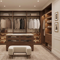 Armoire modulaire américaine avec 3 tiroirs, design moderne en bois, pour hôtels et appartements