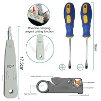 Kit de herramientas de prensado Rj45 para CAT5 CAT6, probador de Cable de ordenador profesional, juego de herramientas de reparación de red