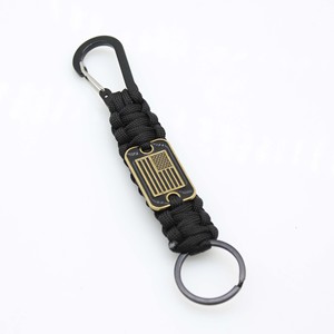 Hot Sale Unique Woven Parachute Cord Keychain Umbrella <strong>Rope</strong> Woven Mountaineering Keychain Handmade Round <strong>Rope</strong> Braided Keychain - Product Image 2