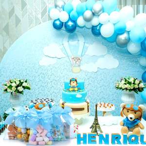 Sacs en <span class=keywords><strong>organza</strong></span> bleu clair avec nœud, 5 "x 7" Mesh Drawstring Small Jewelry Pouches Party Favor Candy Goodie Gift Tulle <span class=keywords><strong>Sachet</strong></span> pour mariage - Product Image 4