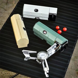 Single Ultraleichter Mini Outdoor Klapp stahl Gasherd Tragbarer wind dichter Ofen brenner <span class=keywords><strong>Camping</strong></span> Butan angetrieben Automatik - Product Image 4