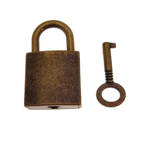 Archaize Padlocks Key Lock With Key For Jewelry Box Storage Box Diary Book