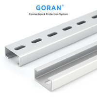 GORAN NS30/15 C-Typ DIN-Schienen-Stahlbelüfteter/Perforierter Kabelkanal UB/BK Kabelclips Pulverbeschichtet 6-12mm Kabelkapazität