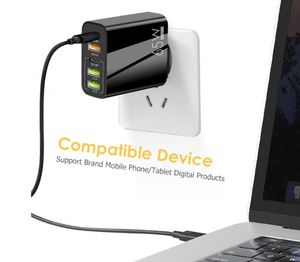 65W QC3.0 Multi Port 3USB+2type-c Mobile Phone <b>Charging</b> Head Compatible with Laptops and Various Mobile Phone <b>Charging</b> - Product Image 6