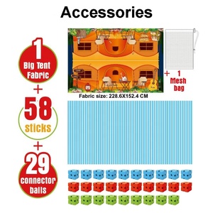 Bloques de Construcción Creativos de Tubos para Niños, Juguete de Construcción de Túneles y Castillos, Kit de Construcción de Casas de Juego para Interiores y Exteriores - Product Image 5
