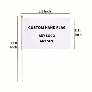 ธงมือพิมพ์ลายแบบซับลิเมชั่นสั่งทำขายส่ง พร้อมเสา ธงสัญญาณแบบโบกสะบัดสำหรับทุกประเทศ ดีไซน์กีฬา โลโก้สั่งทำได้ - Product Image 6
