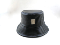 Travel Fisherman Leisure Bucket Hat Benutzer definierte Deutschland Summer Cap PU Leder Fisherman Hat Benutzer definierte PVC Patch Logo Design Bucket Cap