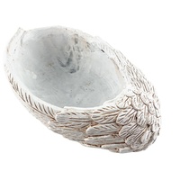 Jardinière de balcon en pot de fleurs à ailes blanches de style occidental avec design fonctionnel pour plantation décorative