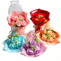 Bouquet de roses artificielles en savon, boîte cadeau, commerce transfrontalier, Saint-Valentin, fête des mères, cadeau de Thanksgiving, rose éternelle