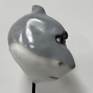 หน้ากากฉลามที่สมจริงชุดสัตว์ตลกใบหน้าเศร้าหน้ากากปาร์ตี้ฉลามสำหรับเทศกาลฮาโลวีน - Product Image 6