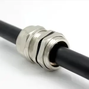 Connecteur étanche de câble en acier inoxydable 304 nickelé en laiton M12 * 1.5 Pg7 presse-étoupe en métal