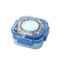 Icen B171 Camera-vormige rechthoekige bento lunchbox met 3 compartimenten, plastic deksel, magnetronbestendig, lekvrij, voedselveilig, BPA-vrij
