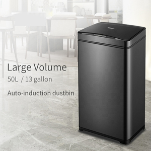 <span class=keywords><strong>Poubelle</strong></span> sans contact à capteur automatique de 50L et 13 gallons <span class=keywords><strong>Armoire</strong></span> de cuisine commerciale intelligente avec couvercle Produits pour la maison intelligente - Product Image 6