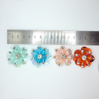 Bandeau 3.5CM 3D Cristal Fleur Applique Paillettes Brillant Fleur Patch Fleurs Colorées pour Vêtements De Mariage