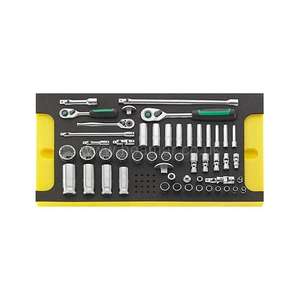 STAHLWILLE - 96830123 Jeu de cliquets 1/4 ''avec douilles et accessoires dans insert TCS (51 pcs.) -EAN 4018754248780 AUTRES ENSEMBLES D'OUTILS - Product Image 1