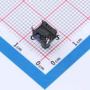 TC110416090 Tactile Switch Through hole Component (THT)-4P,6x6mm Switch Single Pole Single Throw Round Button 1.6N 9mm - Product Image 2