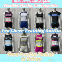 Conception personnalisée gratuite, impression de votre logo, tenue de danse de compétition et de cheerleading avec strass et jupes, vente en gros