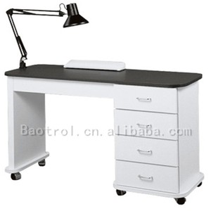 Mesa de Manicura de Piedra Artificial Duradera de Diseño Simple The <span class=keywords><strong>Hague</strong></span> con Lámpara - Product Image 6