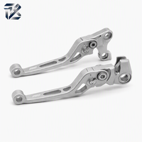 Levier de frein et d'embrayage en alliage d'aluminium sur mesure, service de fraisage CNC 5 axes pour accessoires de moto avec finition sablée