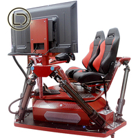 LeaderDream Amusement Park Racing Arcade Game Machine 3 Pantalla 360 grados 6DOF F1 Simulador de carreras Conducción de automóviles en el centro comercial