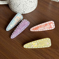 Épingles à cheveux Genya de haute qualité avec perles, pinces latérales sans trace, épingles à cheveux personnalisées en acétate, accessoires de mode pour filles