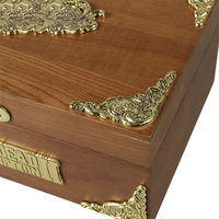 Boîte de rangement vintage personnalisée en bois naturel, étui d'emballage en bois artisanal pour objets de collection, souvenirs et cadeaux de fêtes