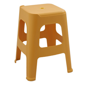 Sichuan Hengfeng <b>Plastic</b> <b>Stool</b> Square Durable Garden Chair Contemporary Design Bright Yellow Peacock Green Scarlet - Product Image 3