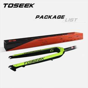 Garfo Rígido TOSEEK em Carbono Completo 26/27.5/29 polegadas QR 9x100 Freio a Disco Reto Leve 160mm para MTB Trail Endurance Racing Upgrade - Product Image 6