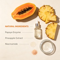 Crème éclaircissante à la papaye et à l'ananas vegan ETRUN ALISA, marque privée, enrichie en vitamine C, masque exfoliant pour le visage, adapté à tous les types de peau