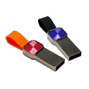 Clé USB promotionnelle portable en silicone avec cordon, de 2 à 256 Go, multicolore, avec logo personnalisé, pour la vente en gros - Product Image 3