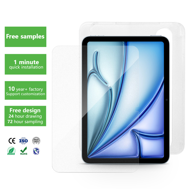High Quality 10.2 10.9 12.9 13 Inch AR Anti-dust Glossy Anti Glare 2 Pack Matte Screen Protector Flim for iPad air 2026