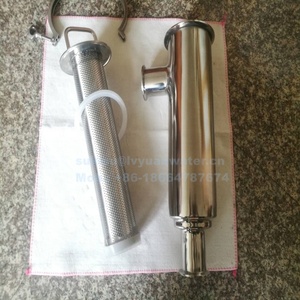 Guangzhou Factory Sanitary Tri-clamp SS 316L 304 Tube Stainless Steel Dairy <strong>Inline</strong> Pipe <strong>Filter</strong> Housing for Milk <strong>Filter</strong> - Product Image 4