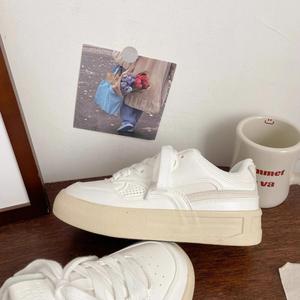 Zapatos Blancos Retro de Plataforma para Mujer, Novedad de Verano 2026, con Suela Gruesa, Versátiles, Casuales, para el Campus - Product Image 1