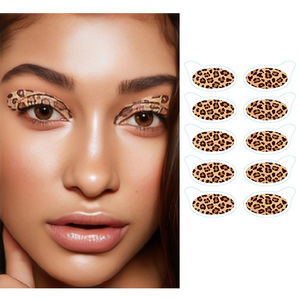 High <b>Gloss</b> Four Color Eye Makeup Sticker Waterproof Anti Sweat Temporary Tattoo Decal for Stage Party Performance Use - Product Image 1