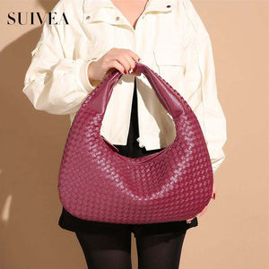 Commerce extérieur nouveau sac tissé mode fourre-tout sacs à main pour femmes la grande capacité sous les bras sac Texture cent femmes sacs - Product Image 5