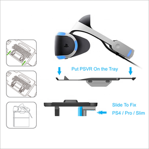 SYYTECH-soporte Vertical para <span class=keywords><strong>gafas</strong></span> de realidad virtual, Base de abrazadera para <span class=keywords><strong>PS4</strong></span>, <span class=keywords><strong>PS4</strong></span> Pro Slim, accesorios de juego - Product Image 2