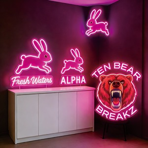 Enseigne lumineuse LED néon durable, économe en énergie et personnalisable pour la publicité, les directions et la <span class=keywords><strong>décoration</strong></span> commerciale des vitrines de magasins. - Product Image 1